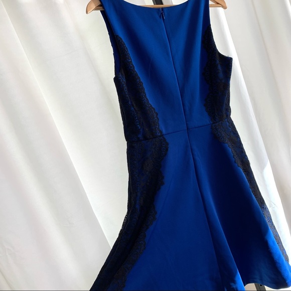 Jessica Simpson Black & Blue Sleeveless Cocktail Dress sz 10 - Picture 6 of 14